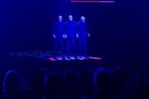A first look at Blue Man Group's new show at the Monte Carlo on Tuesday, Oct. 30, 2012.